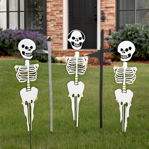 Spooky Skeleton Yard Stakes